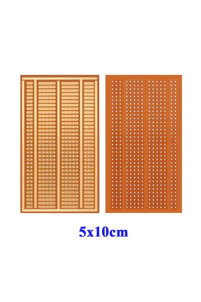 ROBİZ 5x10cm Pertinaks Delikli Plaket Tek Yüzlü Pcb Proto Prototip Devr