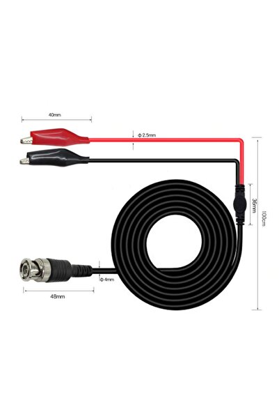 Genel Markalar Bnc Krokodil Kablo Osiloskop Ve Sinyal Jeneratörü Probu Test