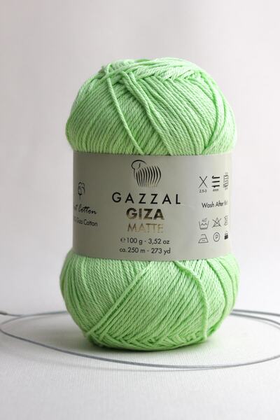 Gazzal Gıza Matte 100 Gr Giza Bumbac Amigurumi Punch Ață de tricotat manuală Taka Yarn (5558 Gmt)