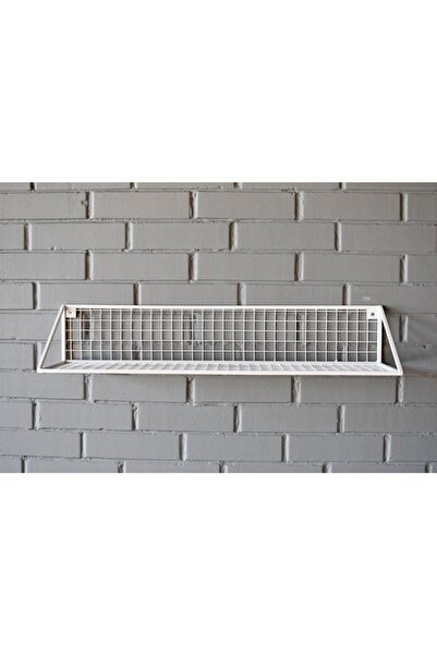 GO DEKOR Orta Boy 80x25x15 Tel Duvar Rafı (BEYAZ RENK)