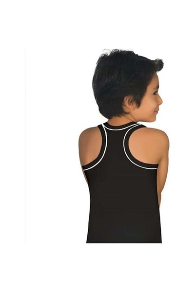 Tutku Boy's 6 Pack 130 Rambo Undershirt - Black - 5