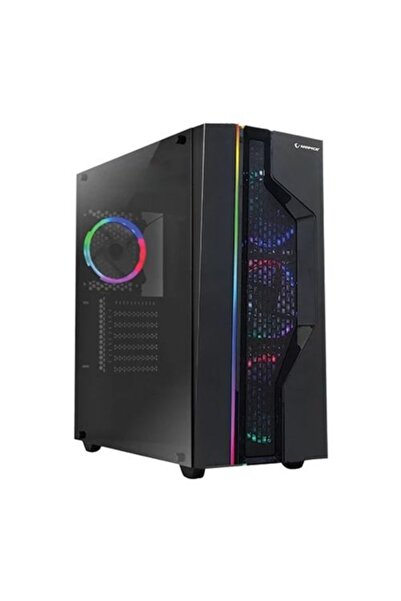 markomix Rampage Alpha-x 600w 80+ Pencereli Siyah 4*12cm Rainbow Fan Gaming Kasa