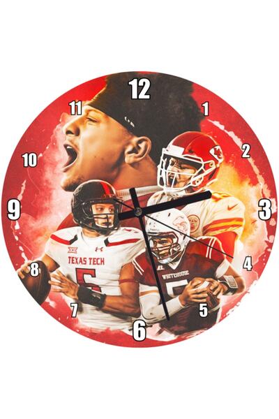 Cakatablo Young Girl Oil Painting Drawing Wall Clock in the Dining Room (Diam...