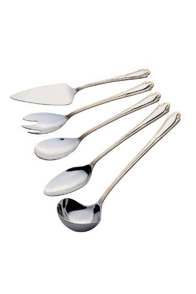 Emsan Göksu Gold 5 Piece Service Set - Starcollection 865301