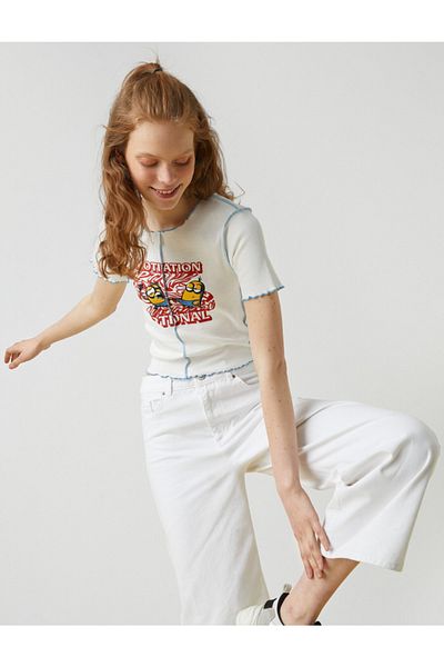 Koton Minion Licensed Printed T-Shirt