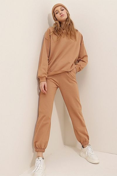 PLA STORE Σετ φόρμας καφέ