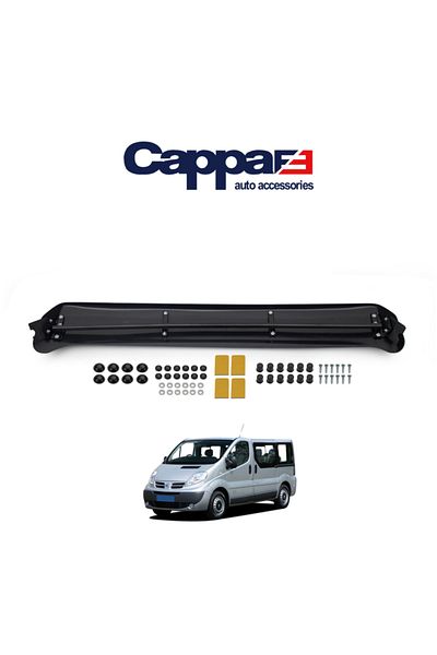 Cappafe Nissan Primastar Piano Black Acrylic Terek - Windshield Sunshade Visor Hat 2001-2014