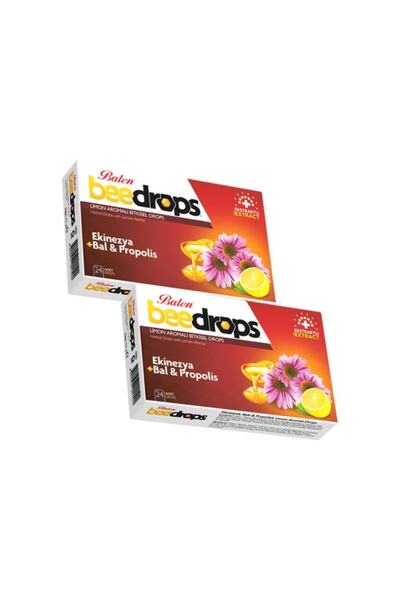 Balen 2'li Beedrops Ekinezyalı Ballı Propolisli Limon Aromalı Drops 24 Adet B...