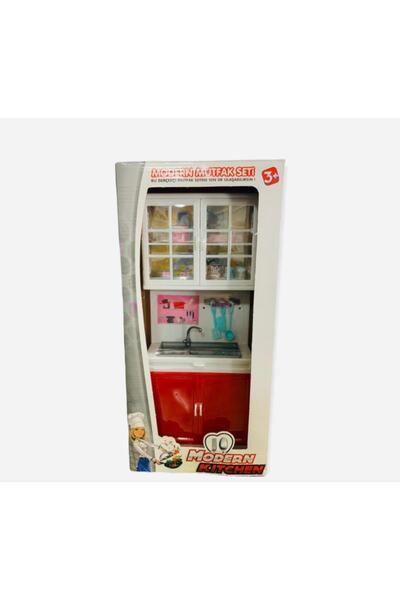 Modern Kıtchen Single Kitchen Set with Red White Sink 1011-3