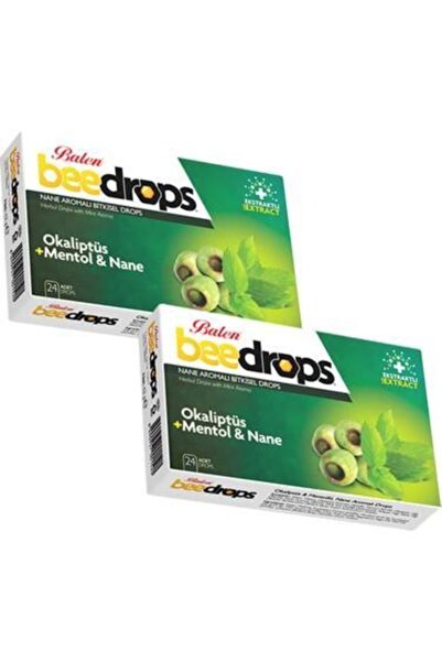 Balen 2'li Beedrops Okaliptus Mentollü Nane Aromalı Drops 24 Adet Mentol Boğa...