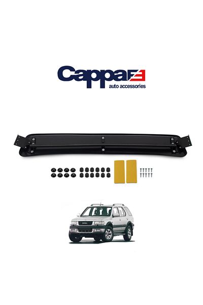 Cappafe Opel Frontera 1998-2004 Visor Visor Hat - Piano Black ABS