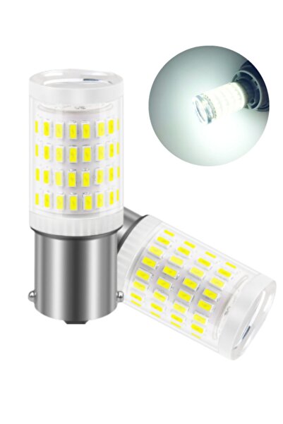 HRPAK T20 Beyaz Mercekli Model Çift Duylu 80 Ledli Park Stop Ve Sinyal Ledi