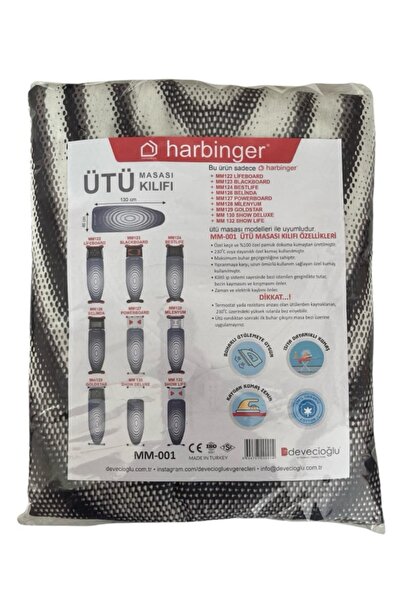 Devecioğlu Harbinger 001 Özel Keçeli Isıya Dayanıklı Ütü Masası Bezi Kılıfı