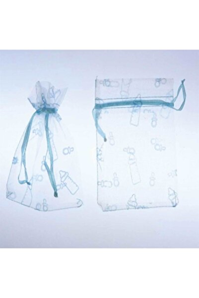 Partioutlet Kese Tül Biberon Mavi Renk 10 Adet