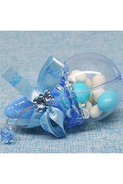 Partioutlet Dondurma Şeker Kutusu Mavi Renk 12 Adet