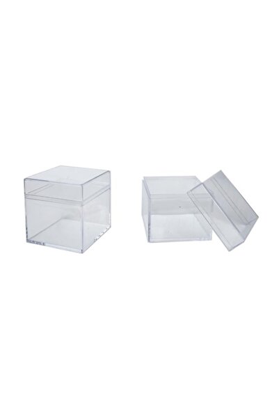 Eminonutoptanci Kutu Kare Model Mika 4x4x4 Cm Şefafaf - 20 Adet
