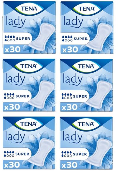 TENA Super Lady Women's Bladder Pad 180 Pieces