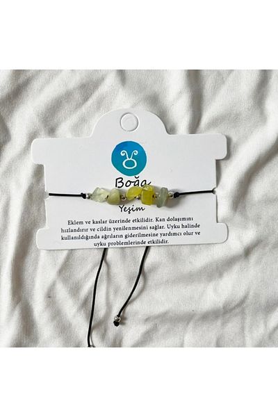 Atölye Merdiven Jade Zodiac Bracelet and Anklet Taurus