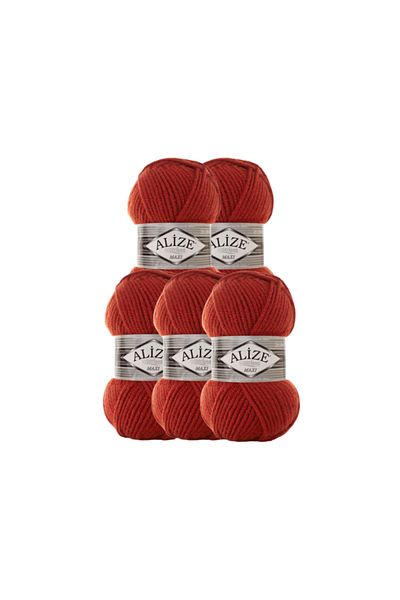 Alize Superlana Maxi 5 Pieces Tan Color Knitting Yarn Κωδικός χρώματος: 36
