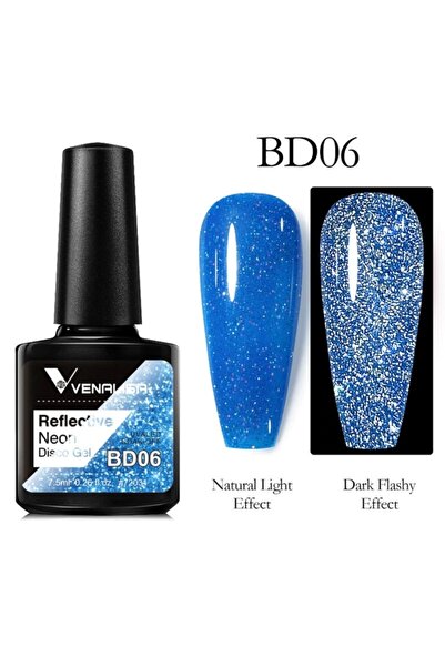 Venalisa Disko Kalıcı Oje 7,5 ml Uv Led Reflective Flash Disco Gel Polish Bd06