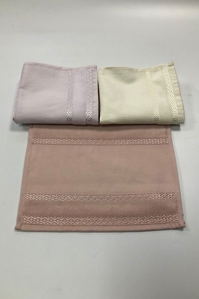 Fiesta Tassel-Free Velvet Towel with Spacing 30x50 3 pcs