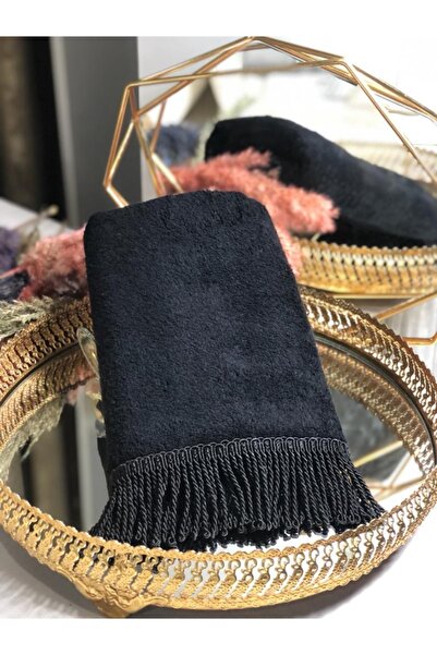 Kumru Çeyiz %100 Bambu Püsküllü Yüz Havlusu 50x90