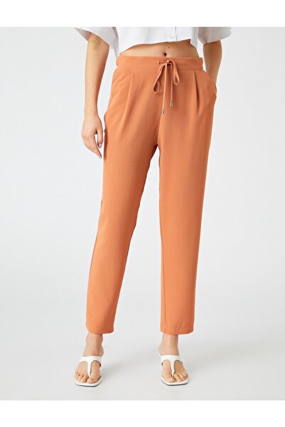 Koton Δέσιμο παντελόνι με τσέπη στη μέση