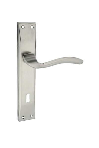 ARON Opendoor Diamond Mirrored Nickel Satin (ROOM LIVING ROOM KITCHEN) Door Handle Aluminum / Steel