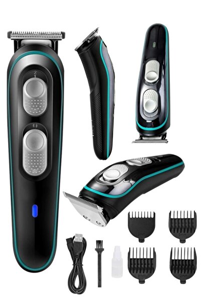 Janva Calido V-055 Galaxy X Power Şarjlı Traş Makinesi Saç Sakal Tıraş Makinası Erkek Bakım Seti