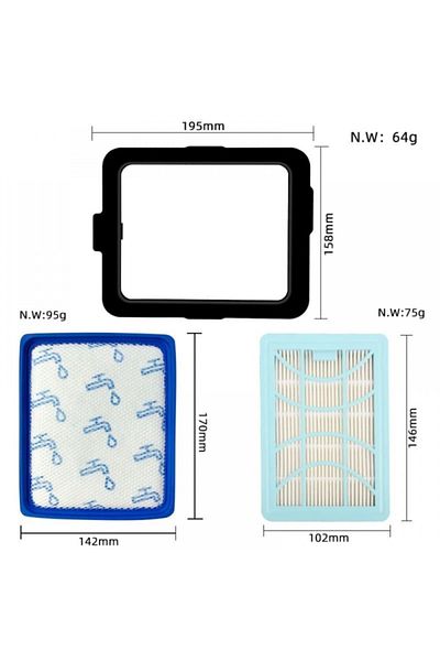 Supurgeavm Philips Fc 9732 - Vacuum Cleaner Filter Set and Frame