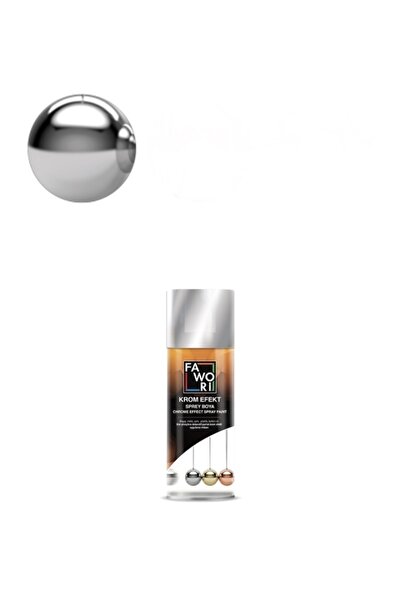 Fawori Krom Efekt Sprey Boya 400 Ml, Renk: Gümüş