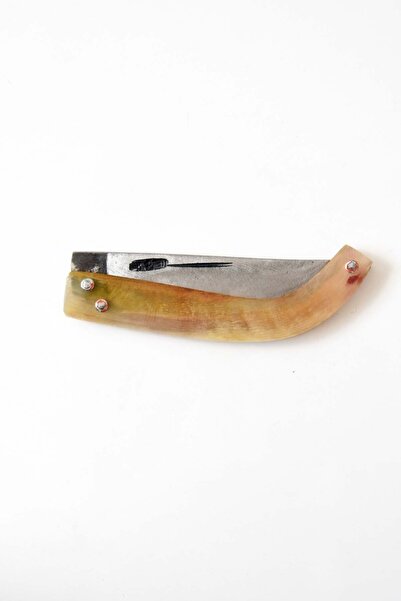 TAPAN BIÇAĞI Kozan Av & Çoban Bıçağı Koç Boynuzu Kara Çelik 23 Cm C10 - S13 Cm El Yapımı Dövme Çelik