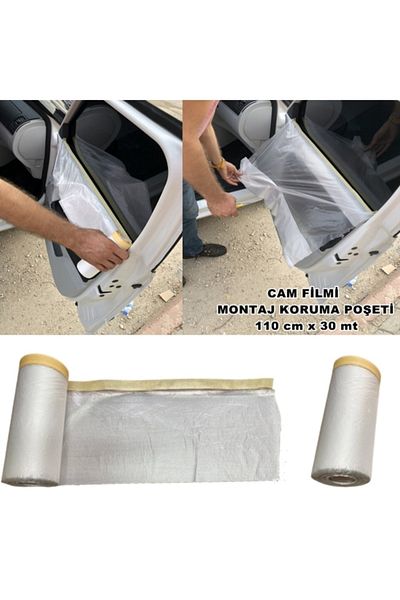 Point Car Window Film Mounting Bag Door Protection Cover Nylon 110 Cm X 30 Mt