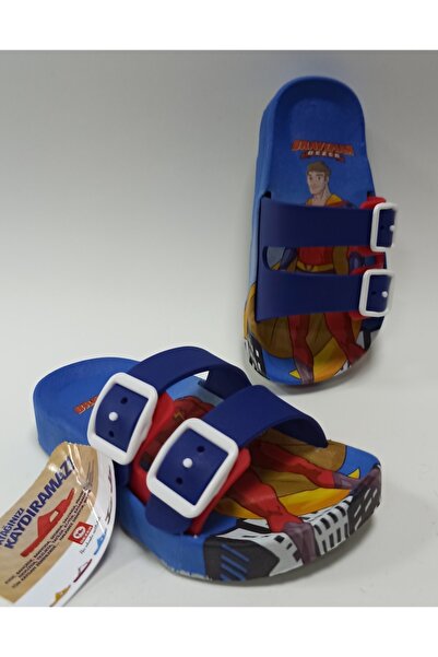 GEZER Anatomik Taban Ayarlanabilir Çift Tokalı Kaydırmaz Plastik Çocuk Terlik