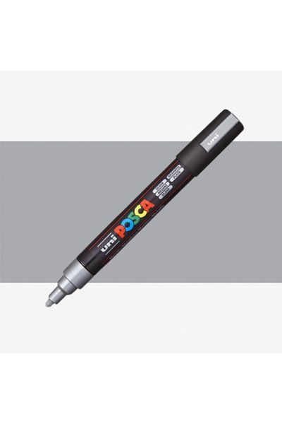 Uni Silver Posca Marker - PC-5M, 1.8-2.5mm