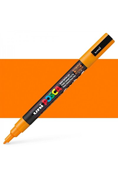 Uni قلم تحديد بوسكا PC-3m (0.9-1.3 مم) أصفر فاتح