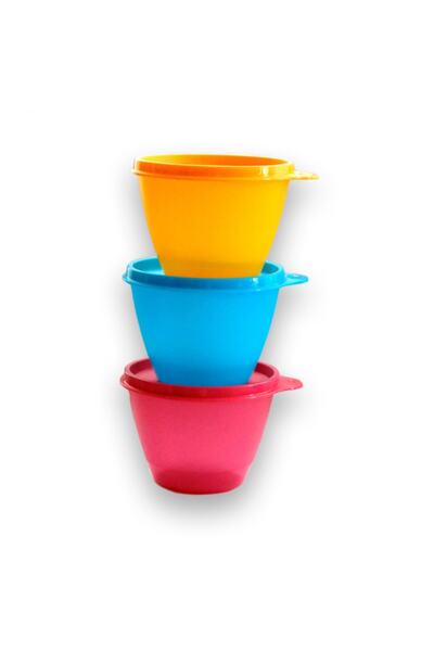 Tupperware مجموعة حاويات ثلاجة ملونة مكونة من 3 قطع