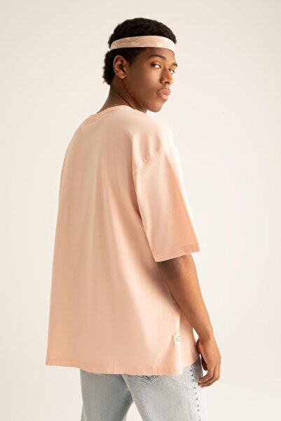 DeFacto Oversize Fit Crew Neck Basic κοντομάνικο μπλουζάκι