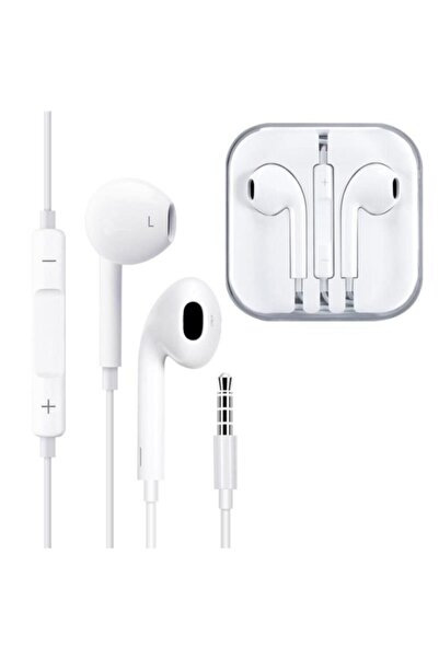 Genel Markalar Beyaz Kablolu Telefon Kulaklığı Aux