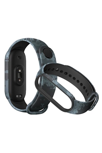 Nezih Case Xiaomi Mi Band 3/4 Uyumlu Akıllı Bileklik Kamuflaj Desenli Silikon...