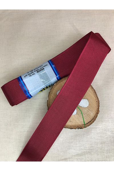 Kreatif Mağaza 10 Meters Burgundy Grosgrain Ribbon (3 cm Width) – Ribbon