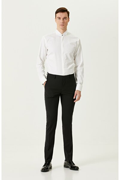 Network Siyah Yün Smokin Pantolonu