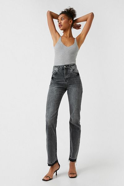 Koton Schwarze Damenjeans 2SAL40206MD
