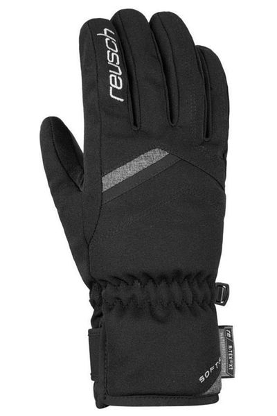 Reusch قفازات التزلج النسائية Coral R-tex Xt Softshell باللون الأسود