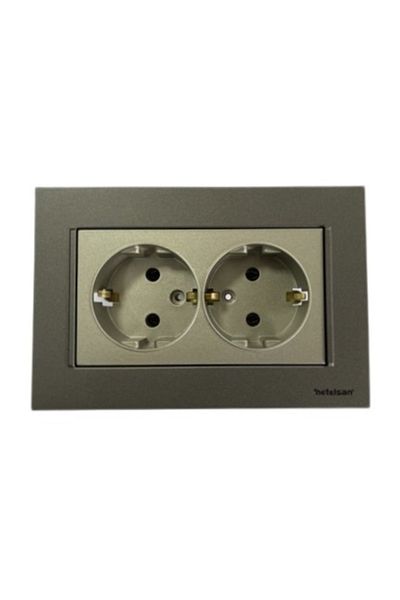 Netelsan Double Grounded Socket Titanium Anthracite