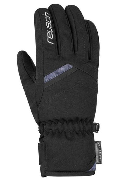 Reusch قفازات التزلج النسائية Coral R-tex Xt Softshell باللون الأسود/الأزرق