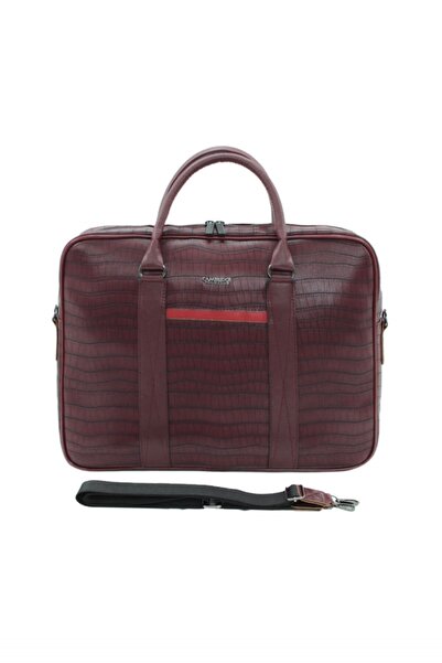 Cambridge Polo Club Kroko Evrak Çanta Plevr50084 Bordo
