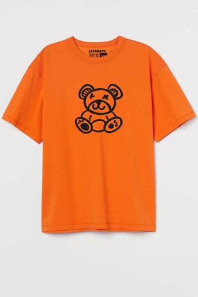 LaykMayk Layk Mayk Ведмедик Вишивка Тканина Товста футболка Relaxed Fit - Lykmyk2