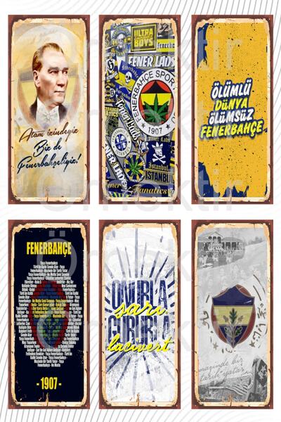 hediyeniburadabul Σετ ζωγραφικής/αφίσας 6 τεμαχίων με θέμα την Φανερμπαχτσέ