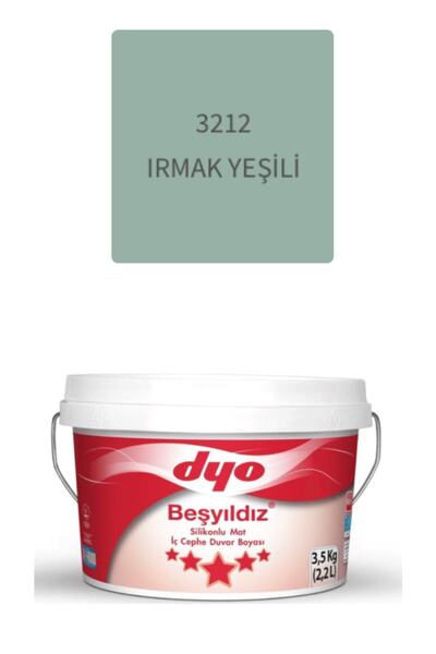 Dyo Beşyıldız Silikonlu Mat Iç Cephe Duvar Boyası 3,5 kg